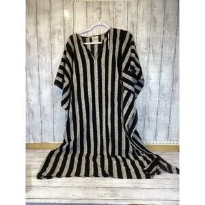 Dubgee by Whoopi Goldberg Herringbone Microfiber Kaftan. size- M